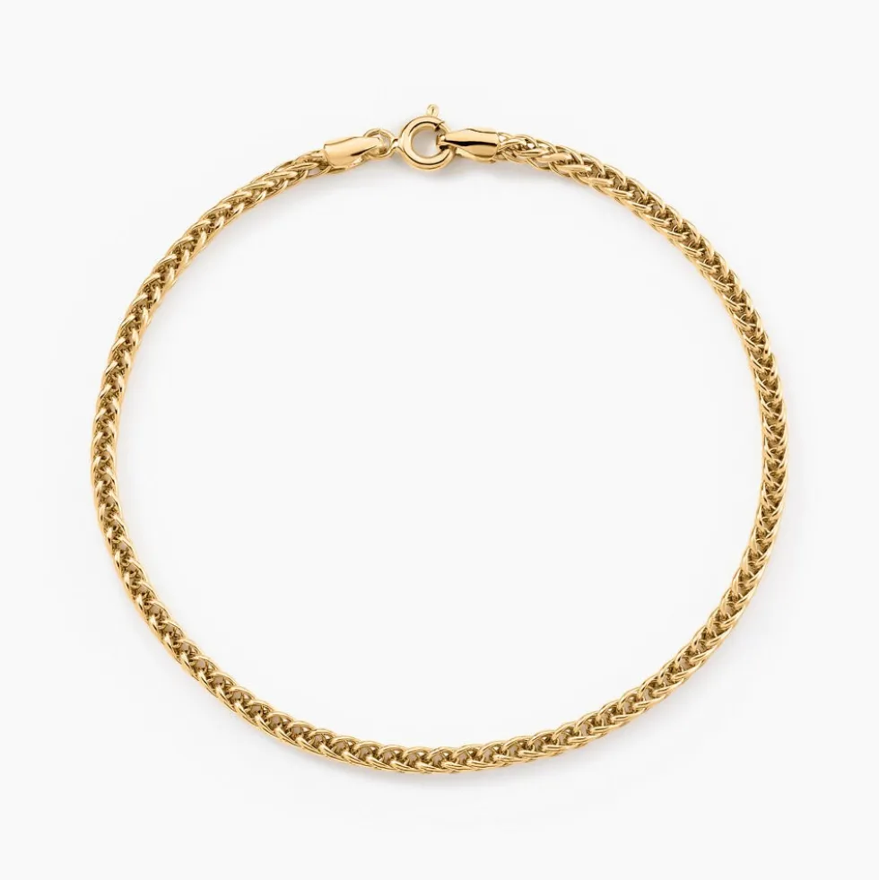 Bracelet Jany Maille Palmier Or Jaune