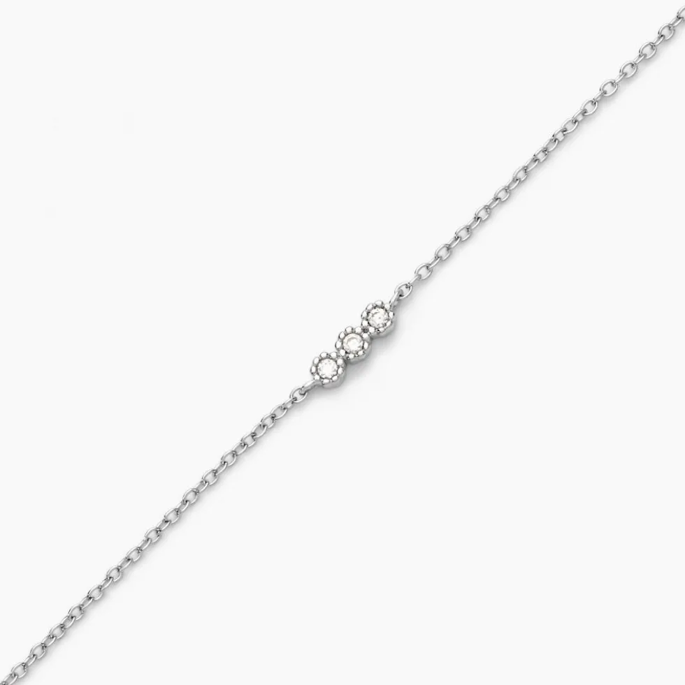 Bracelet Janys Argent Blanc Oxyde De Zirconium