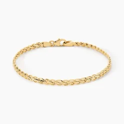 Bracelet Jayna Maille Palmier Or Jaune