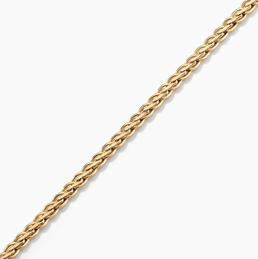 Bracelet Jayna Maille Palmier Or Jaune