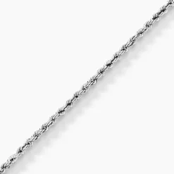 Bracelet Jerry Or Blanc Maille Corde