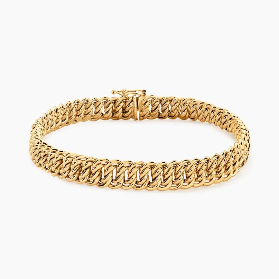 Bracelet Jimmy Maille Americaine Or Jaune