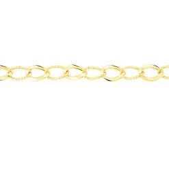 Bracelet Joice Maille Alternée Et Godronne Or Jaune