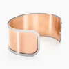 Bracelet Jonc Acier Blanc Strass