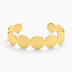 Bracelet Jonc Acier Doré Naomi