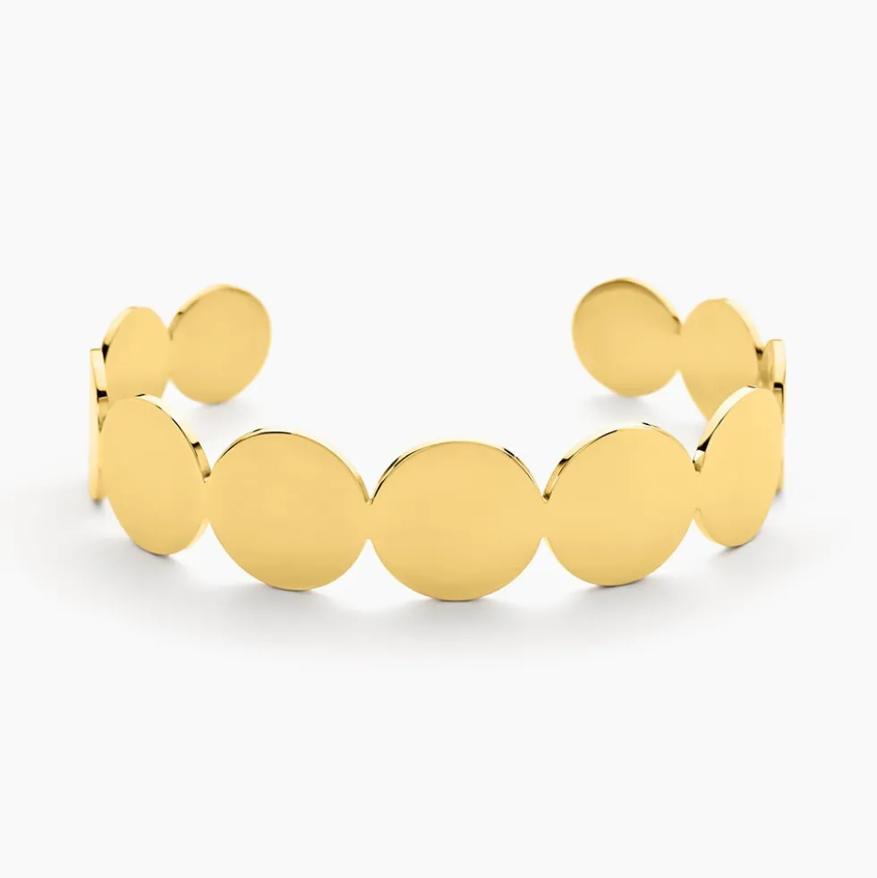 Bracelet Jonc Acier Doré Naomi