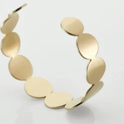 Bracelet Jonc Acier Doré Naomi