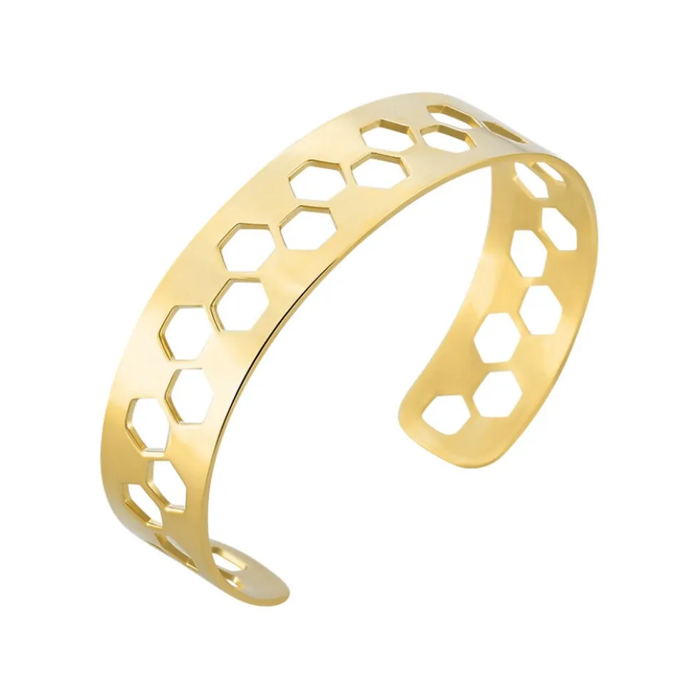 Bracelet Jonc Acier Jaune