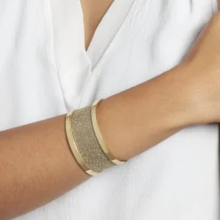 Bracelet Jonc Acier Jaune