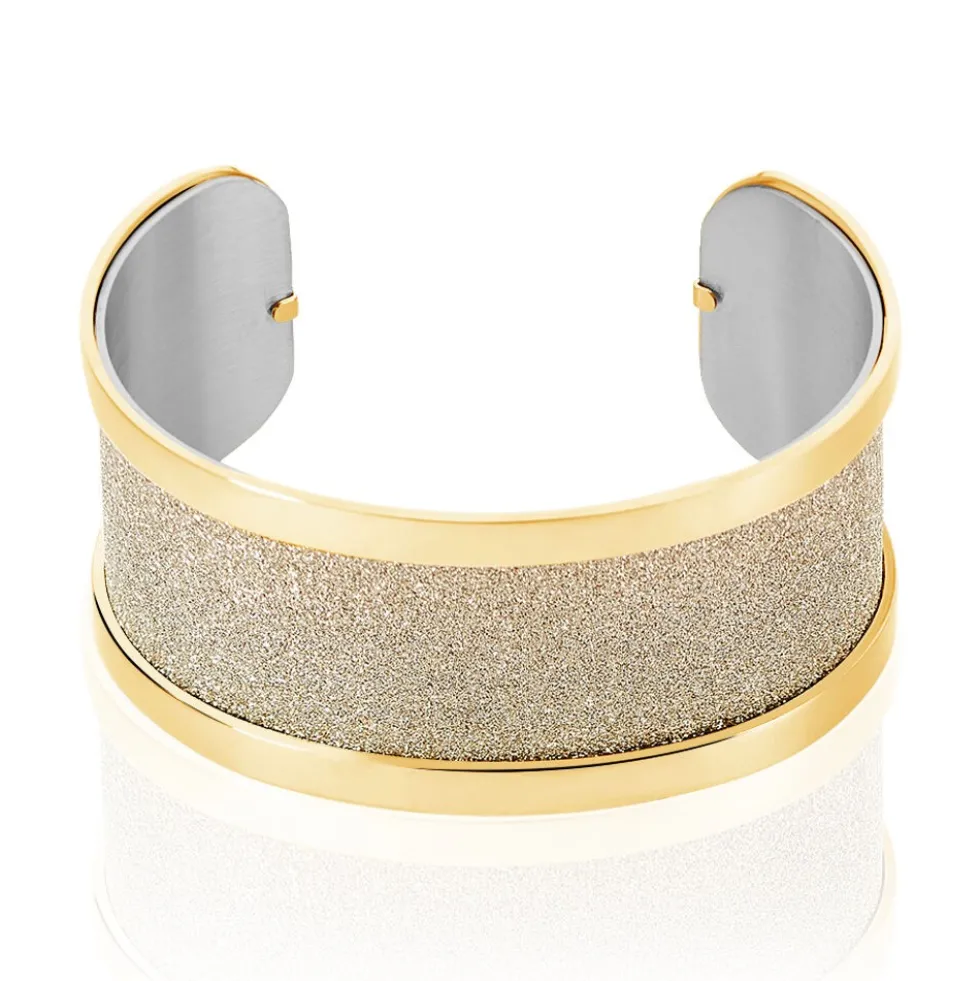 Bracelet Jonc Acier Jaune