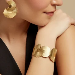 Bracelet Jonc Acier Jaune