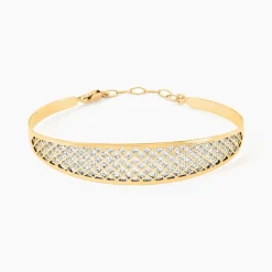 Bracelet Jonc Adonijah Or Bicolore