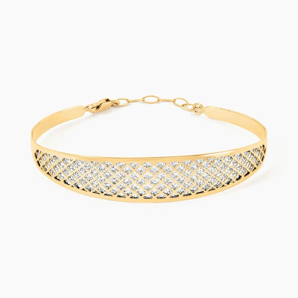 Bracelet Jonc Adonijah Or Bicolore