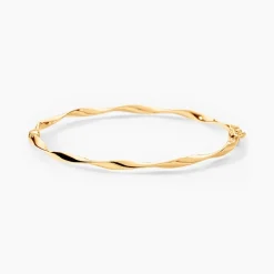 Bracelet Jonc Anaisaae Torsade Or Jaune