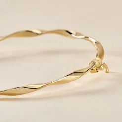 Bracelet Jonc Anaisaae Torsade Or Jaune