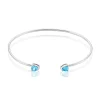 Bracelet Jonc Andriana Argent Blanc Oxyde De Zirconium