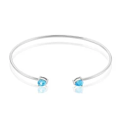 Bracelet Jonc Andriana Argent Blanc Oxyde De Zirconium