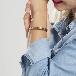Bracelet Jonc Argent Jaune