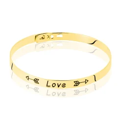 Bracelet Jonc Argent Jaune
