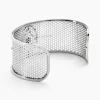 Bracelet Jonc Audreanne Acier Blanc Pierre De Synthese