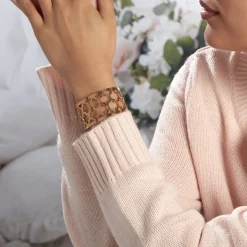 Bracelet Jonc Azemia Acier Rose