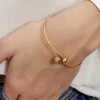 Bracelet Jonc Clemmie Or Jaune