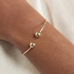 Bracelet Jonc Davina Boules Or Jaune