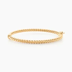 Bracelet Jonc Fritzi Torsade Or Jaune
