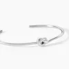 Bracelet Jonc Haria Argent Blanc