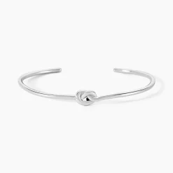 Bracelet Jonc Haria Argent Blanc