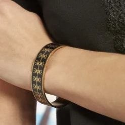 Bracelet Jonc Imagine Gwladys Acier Jaune