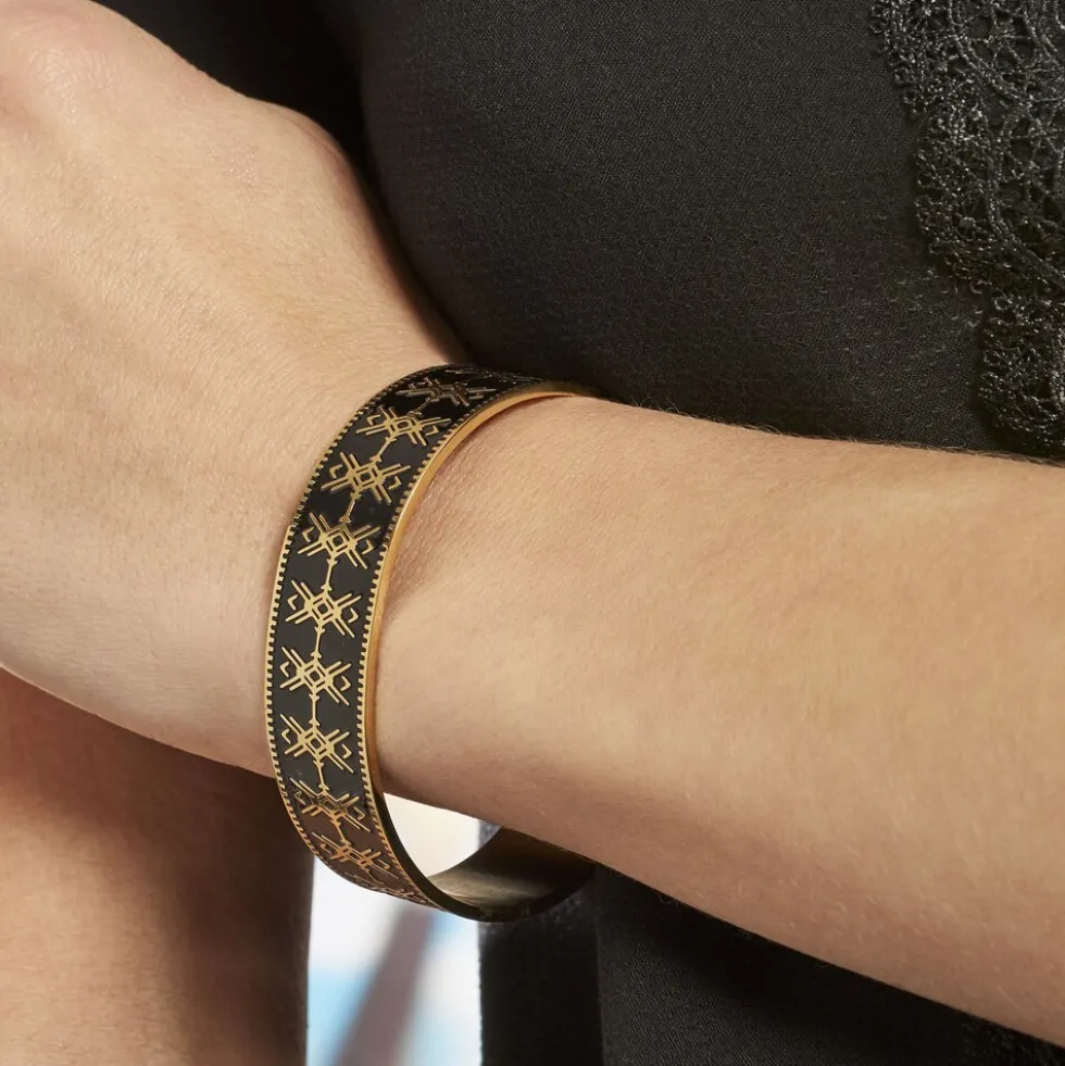 Bracelet Jonc Imagine Gwladys Acier Jaune