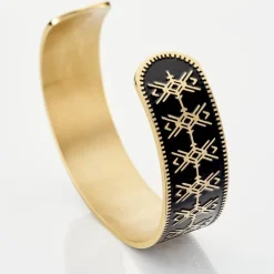Bracelet Jonc Imagine Gwladys Acier Jaune