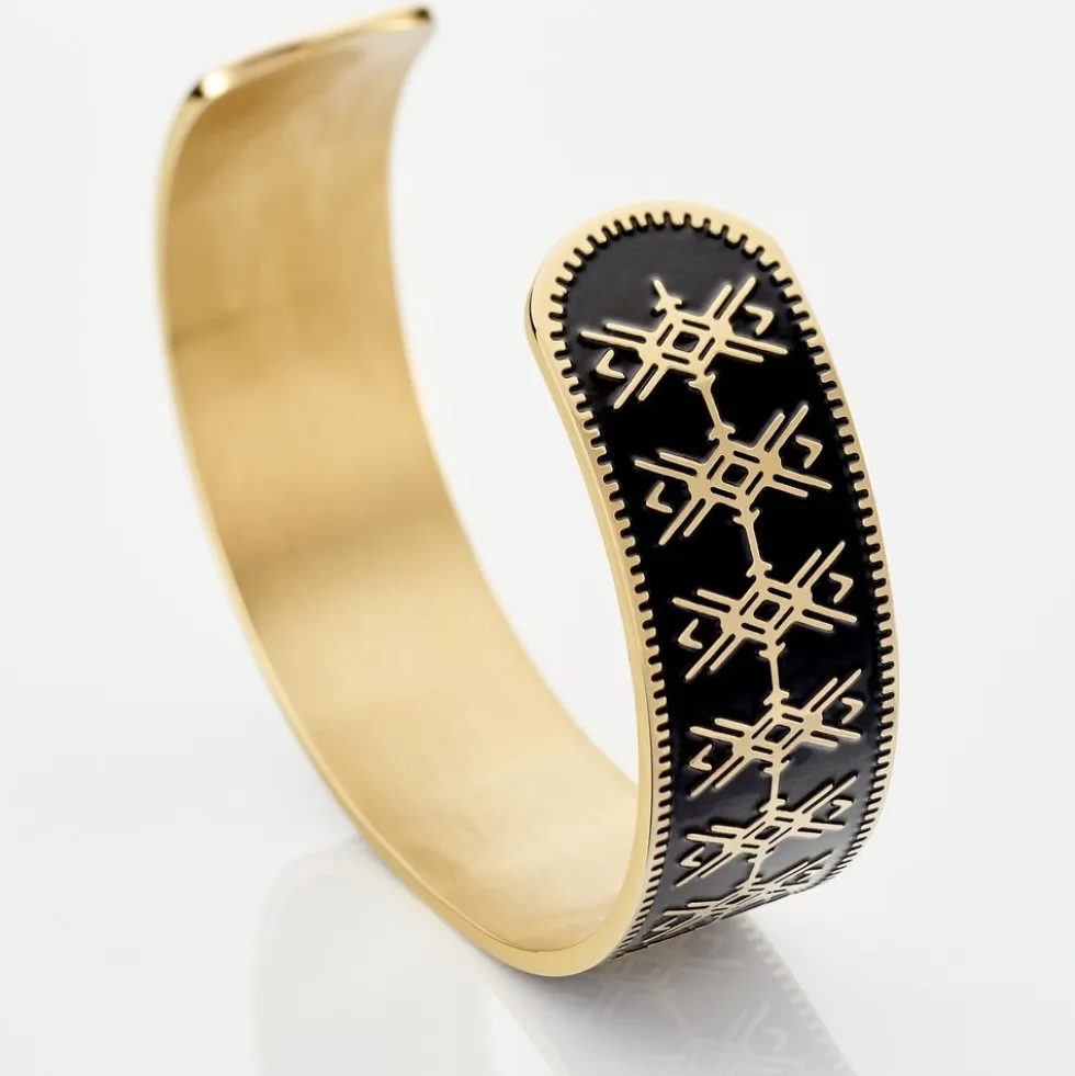 Bracelet Jonc Imagine Gwladys Acier Jaune