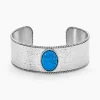 Bracelet Jonc Imagine Tiffany Acier Blanc Pierre De Synthese