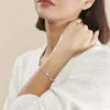 Bracelet Jonc Laurianne Argent Blanc Oxyde De Zirconium