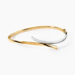 Bracelet Jonc Loise Flexible Or Bicolore