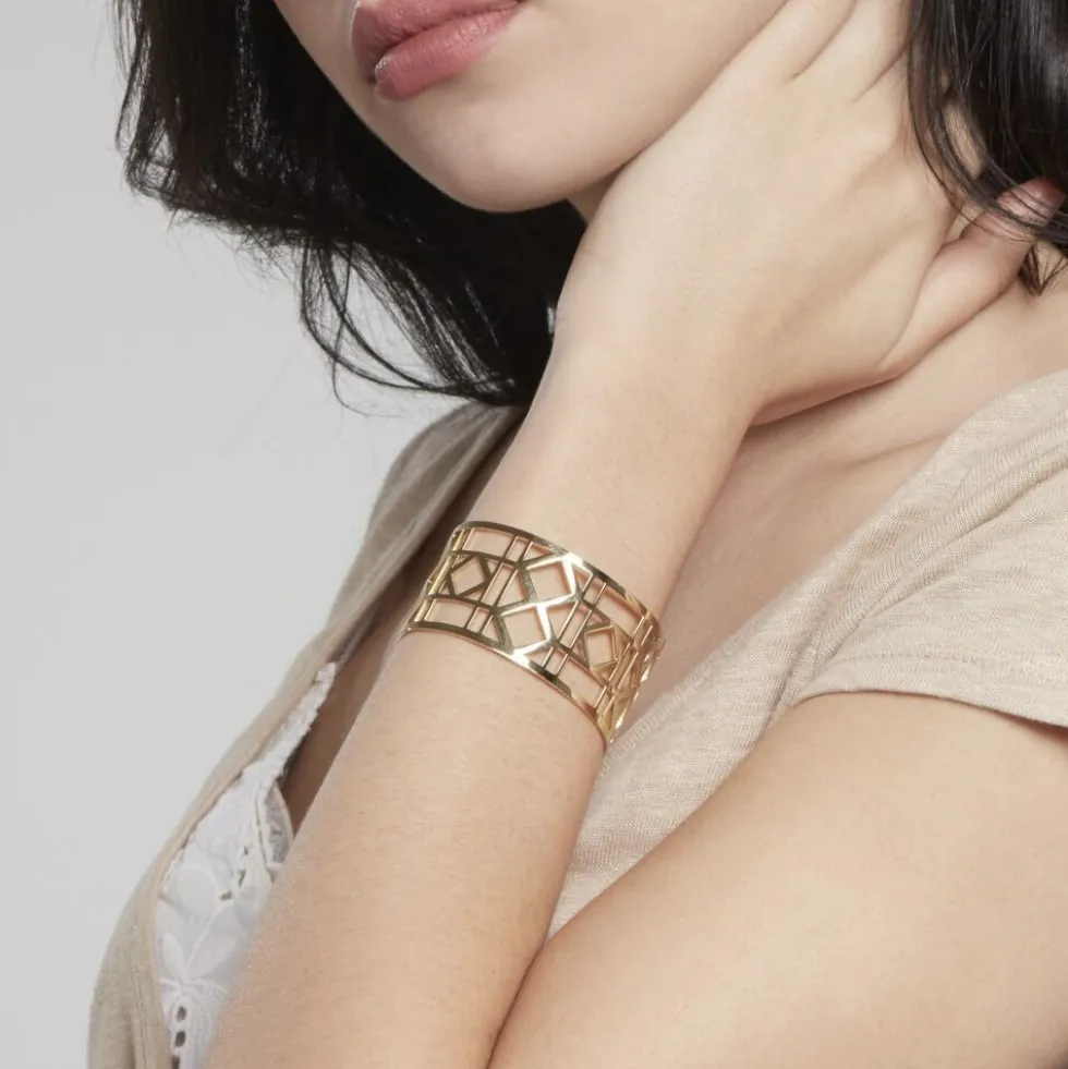 Bracelet Jonc Luyanna Acier Jaune
