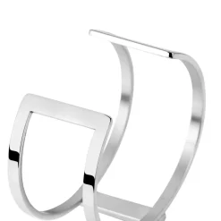 Bracelet Jonc Merylie Acier Blanc Pierre De Synthese