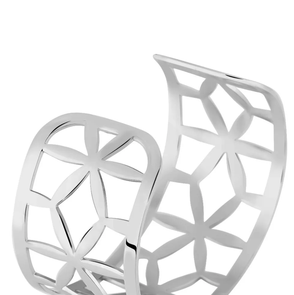Bracelet Jonc Milda Acier Blanc