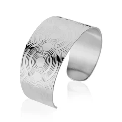 Bracelet Jonc Mounia Acier Blanc