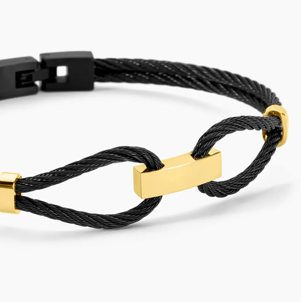 Bracelet Jonc Phebus Him Acier Bicolore