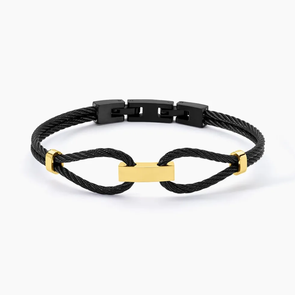 Bracelet Jonc Phebus Him Acier Bicolore