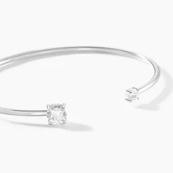 Bracelet Jonc Rio Argent Blanc Oxyde De Zirconium