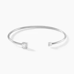 Bracelet Jonc Rio Argent Blanc Oxyde De Zirconium