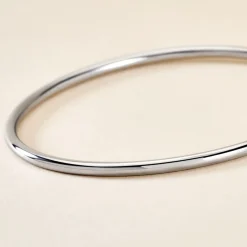 Bracelet Jonc Tabata Argent Blanc