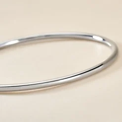 Bracelet Jonc Tabata Argent Blanc