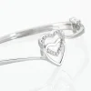 Bracelet Jonc Veronike Argent Blanc Oxyde De Zirconium