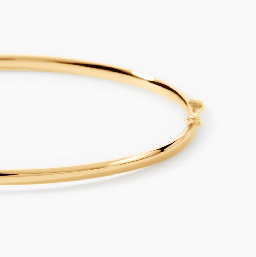 Bracelet Jonc Yuriy Fil Flexible Or Jaune