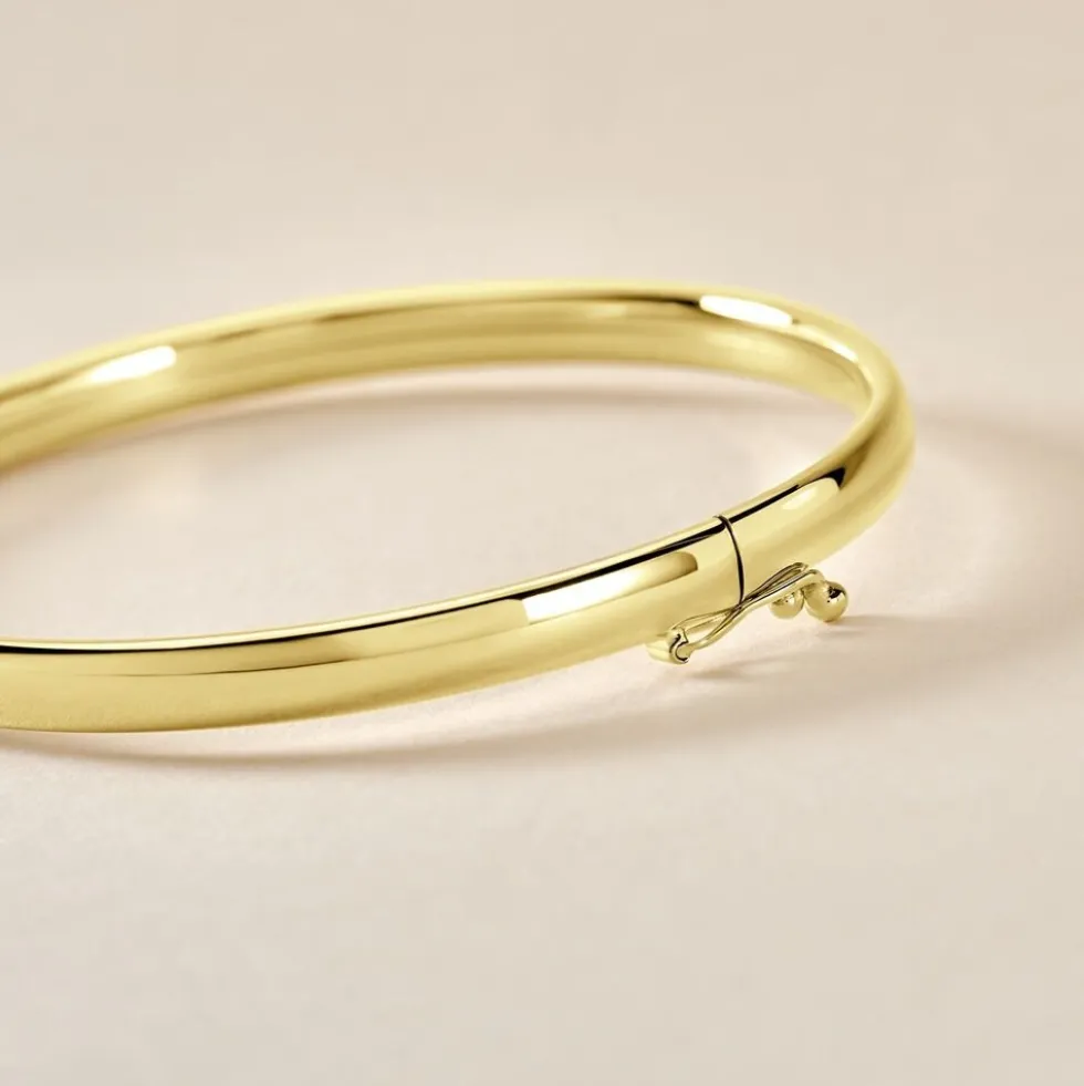 Bracelet Jonc Yuriy Fil Flexible Or Jaune